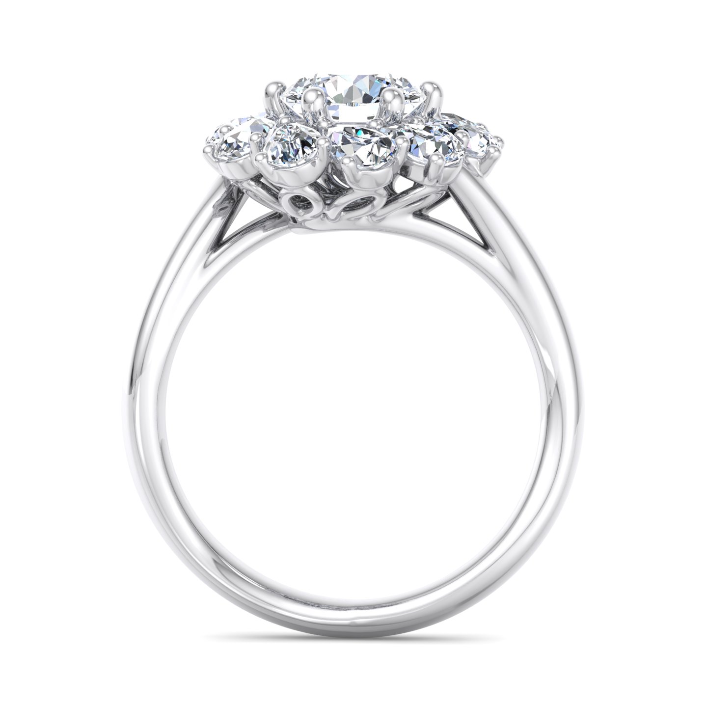Korman Signature 'Hailey' Pear Halo Engagement Ring